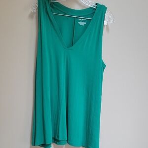 Lane Bryant Green Relaxed Tank Top Only Washed, Tried On